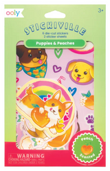 Puppies and Peaches Scented Stickers