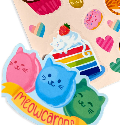 Cat Cafe Scented Stickers