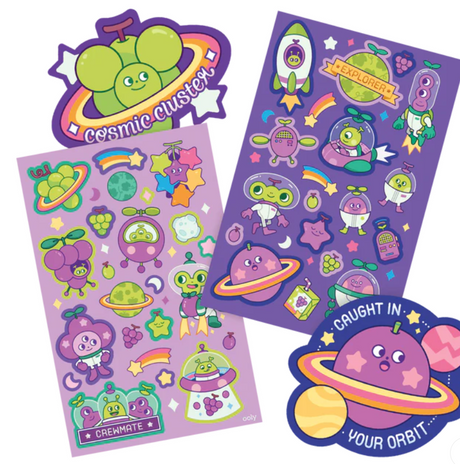 Grape Galaxy Scented Stickers