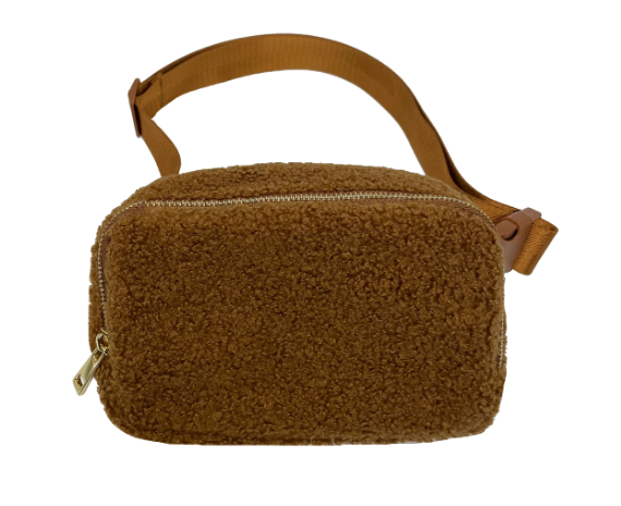 Cinnamon Sherpa Waist Bag