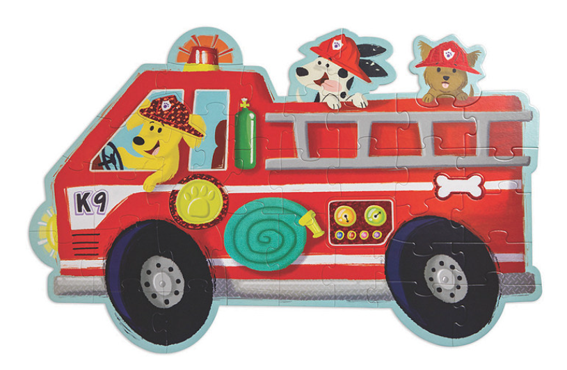 39 pc Fire Truck Pups Floor Puzzle