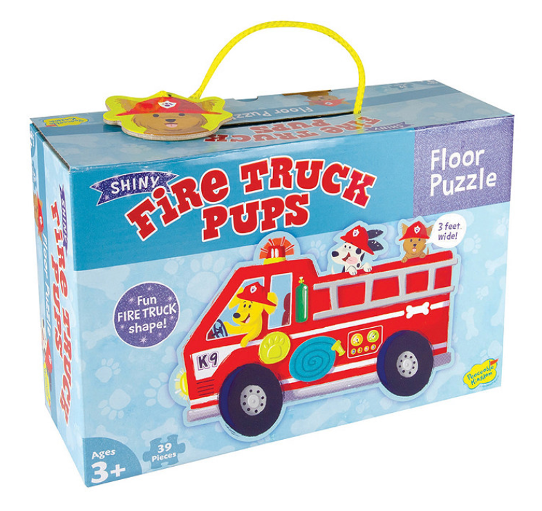 39 pc Fire Truck Pups Floor Puzzle