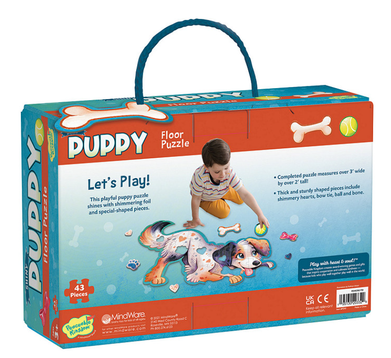 Shiny Puppy Floor Puzzle 43pc