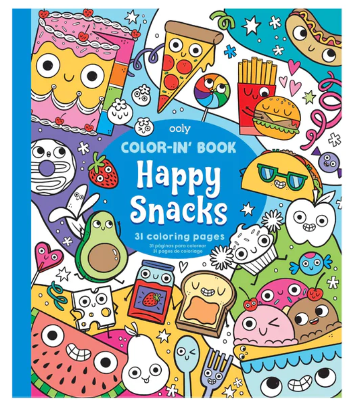 Happy Snacks Color In Books