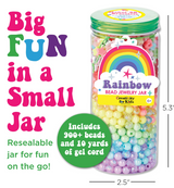 Rainbow Jewelry Bead Jar