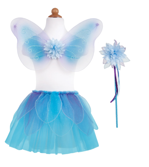 Blue Fancy Flutter Skirt Wings Size 4-6