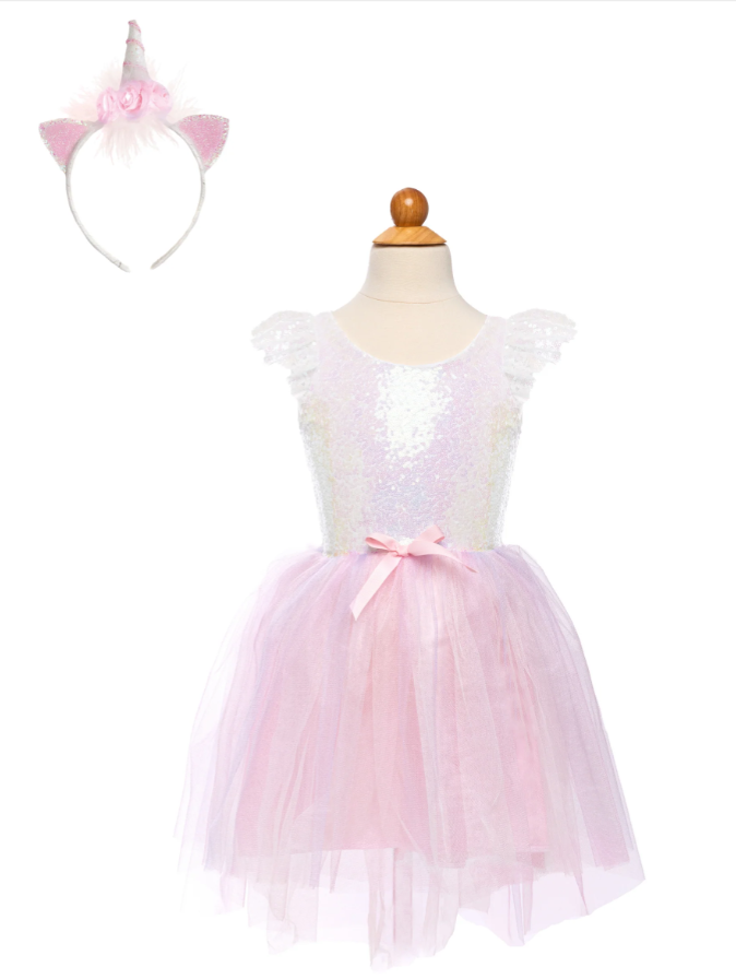 Dreamy Unicorn Dress and Headband Size 5/6