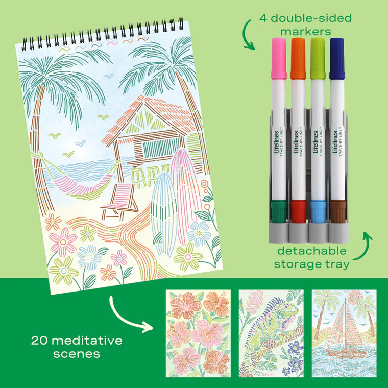 FlowArt Tropical Paradise Trace By Line