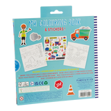 Construction Site Coloring Book