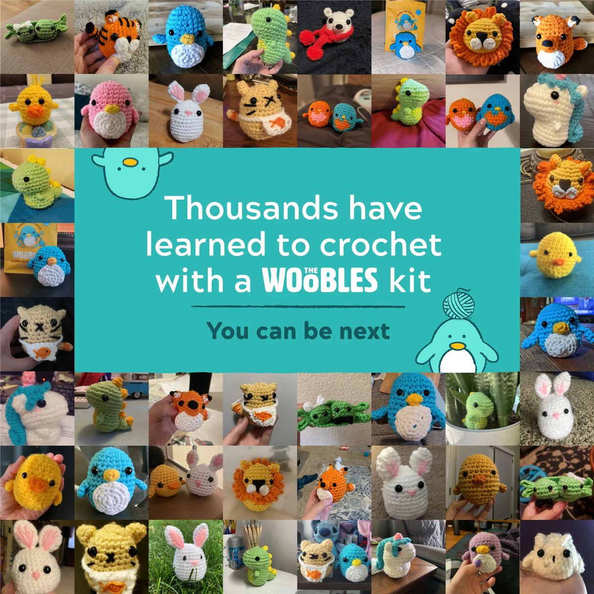 Woobles Billy The Unicorn Crochet Kit