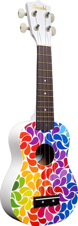 Amahi Soprano Ukulele, Rainbow Flower 