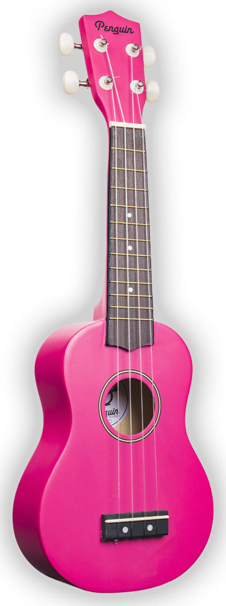  Penguin Tropical Ukulele, Soprano (Purple/Hot Pink)