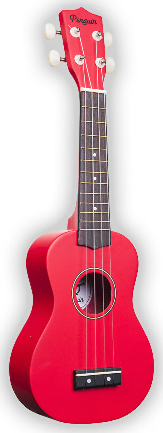  Penguin Tropical Ukulele, Soprano (Dark Red)