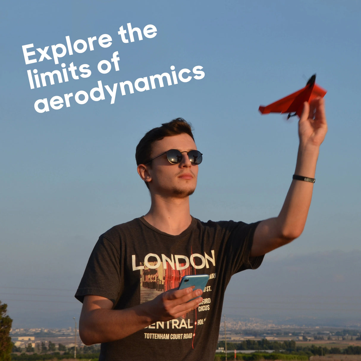 Red Powerup 4.0 Smartphone Paper Plane
