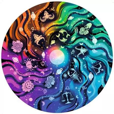 500 pc Astrology Round Puzzle