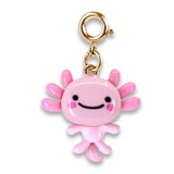 Gold Swivel Axolotl Charm