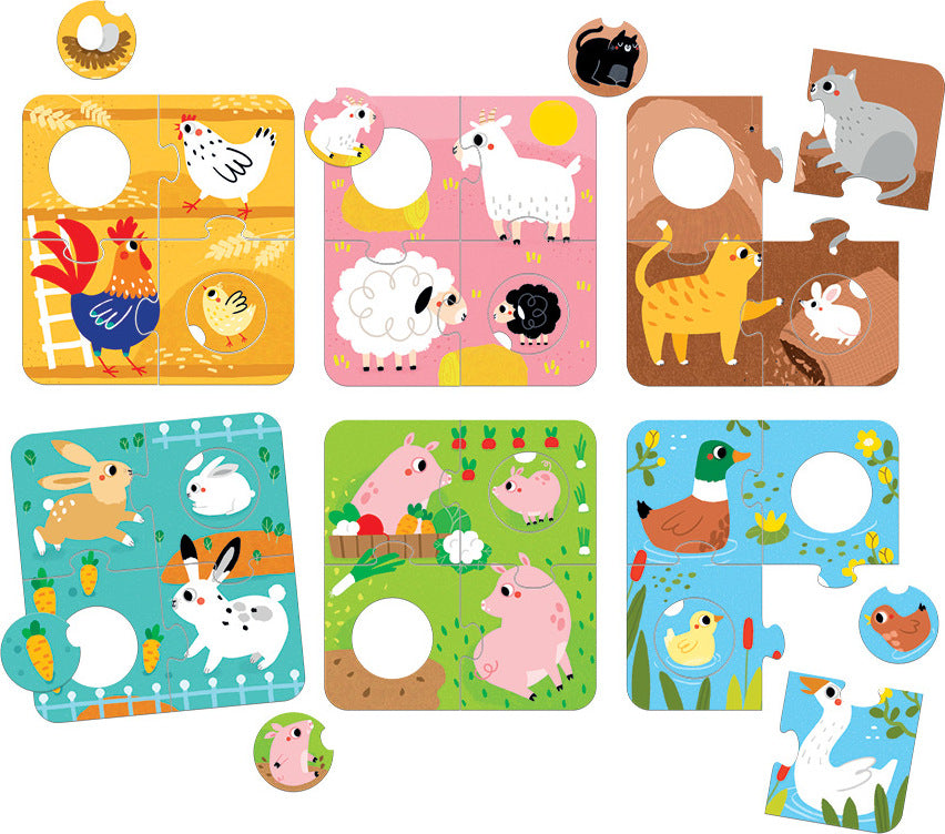 Match the Farm Animals Puzzles