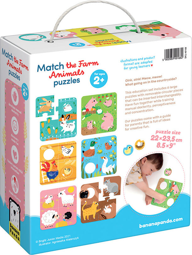 Match the Farm Animals Puzzles