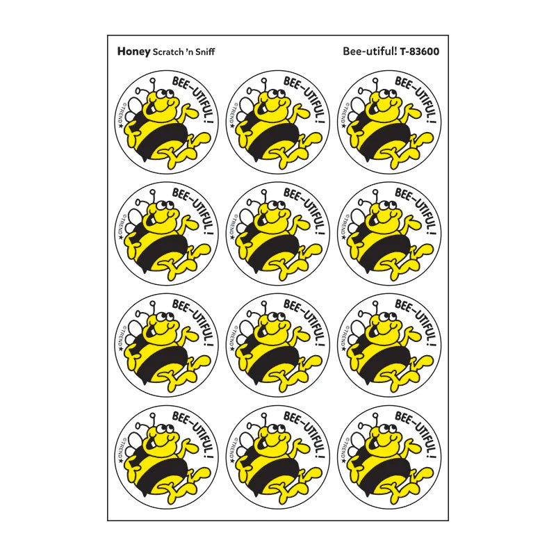 Scratch 'n Sniff Bee Utiful Honey Stickers