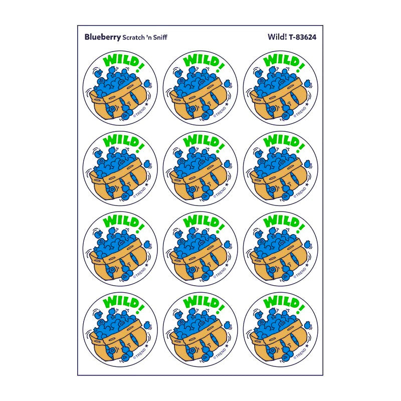 Scratch 'n Sniff Wild Blueberry Stickers