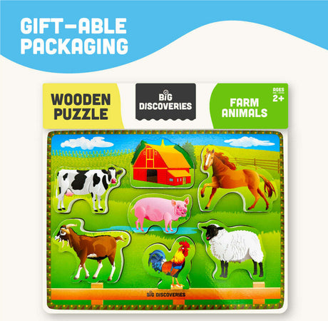 Wooden Puzzle - Farm Animals