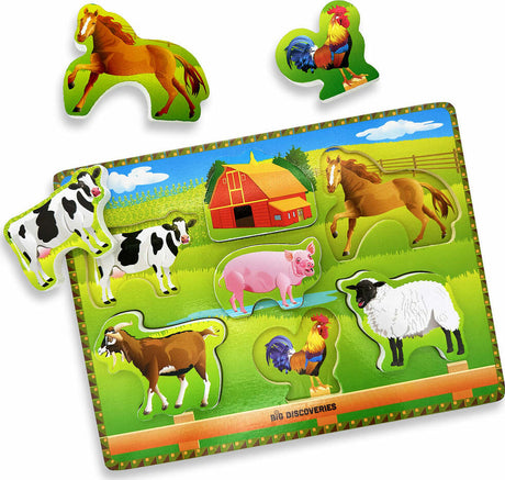 Wooden Puzzle - Farm Animals