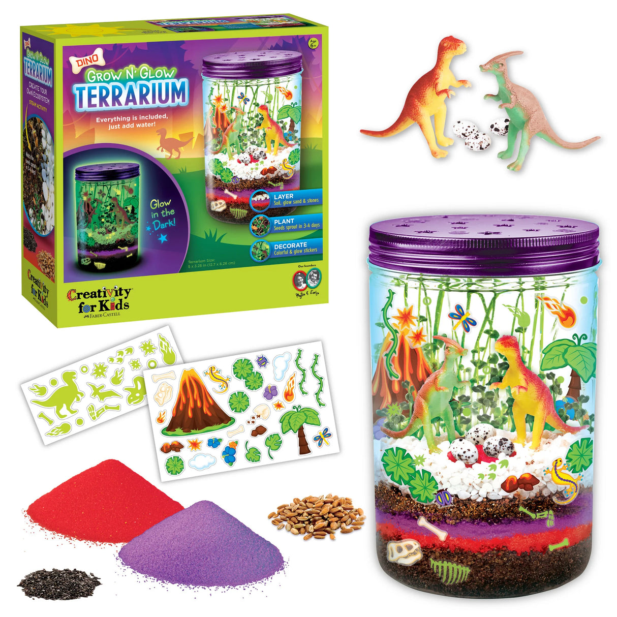 Dinosaur Glow Terrarium