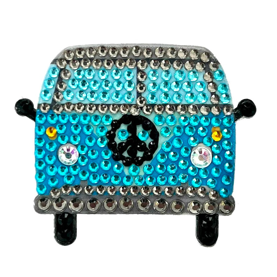 Blue Hippie Van Stickerbean