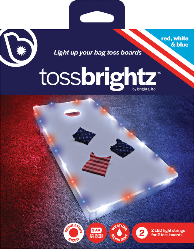 Tossbrightz Patriotic Led Cornhole Board Light Kit