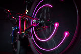 Orbitbrightz Pink LED Bicycle Spoke Charms, 2pk