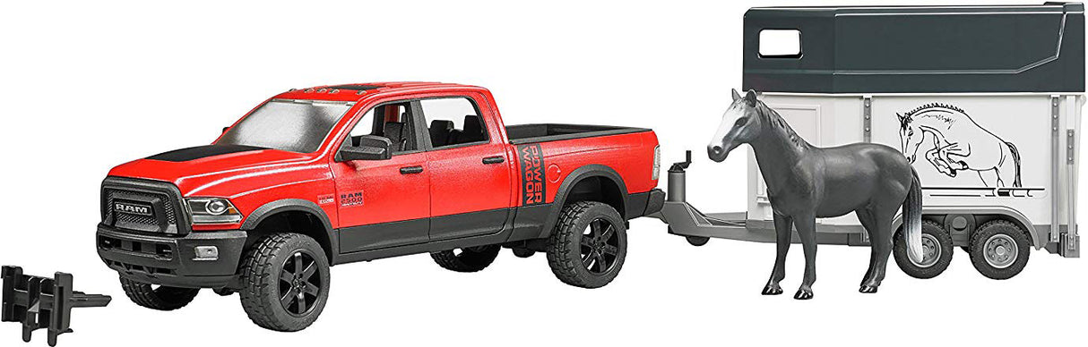 RAM 2500 Power Wagon with horse trailer and horse