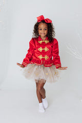 Sparkle Star Tutu, White & Gold (Size 4-6)