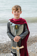 Silver Knight Tunic with Cape (size 5-6)