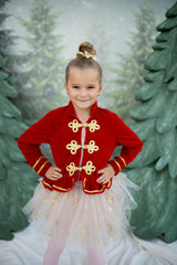 Toy Soldier Jacket, Red (Size 5-6)