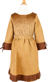 Annie The Sharpshooter Dress, Brown (Size 5-6)