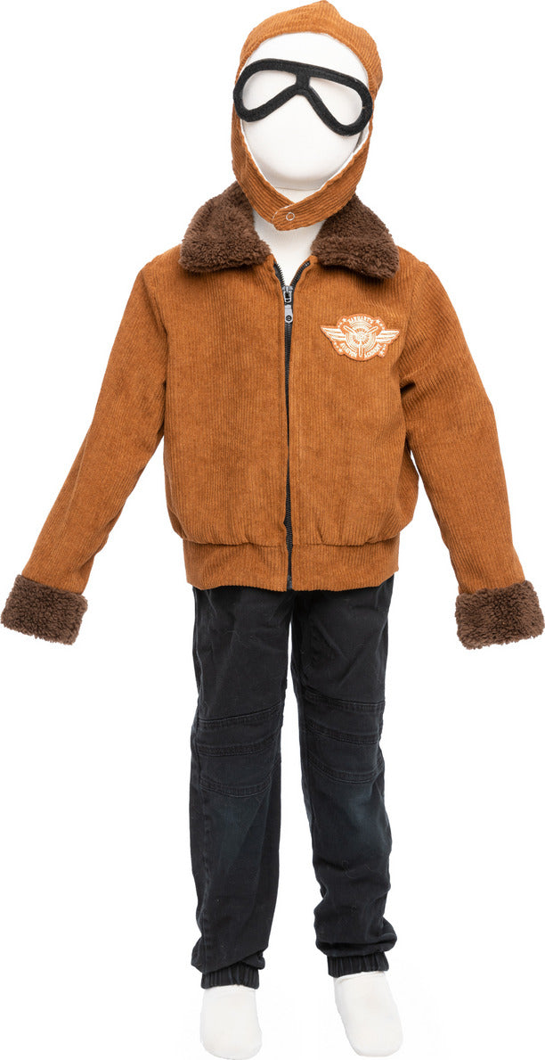 Amelia The Pioneer Pilot Jacket, Hat, Scarf (Size 5-6)