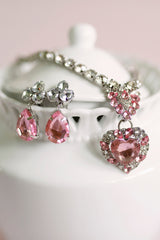 The Marilyn, Pink/Silver, 4pc Set