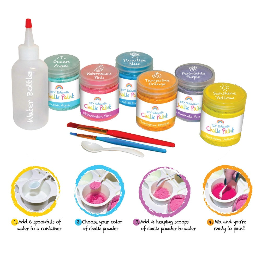 DIY Sidewalk Chalk Paint Set – Fun Stuff Toys