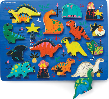 16-pc Wood puzzle - Dinosaur