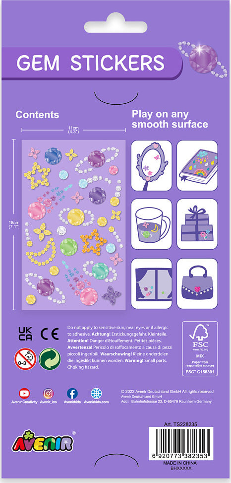 Gem Stickers (assorted)