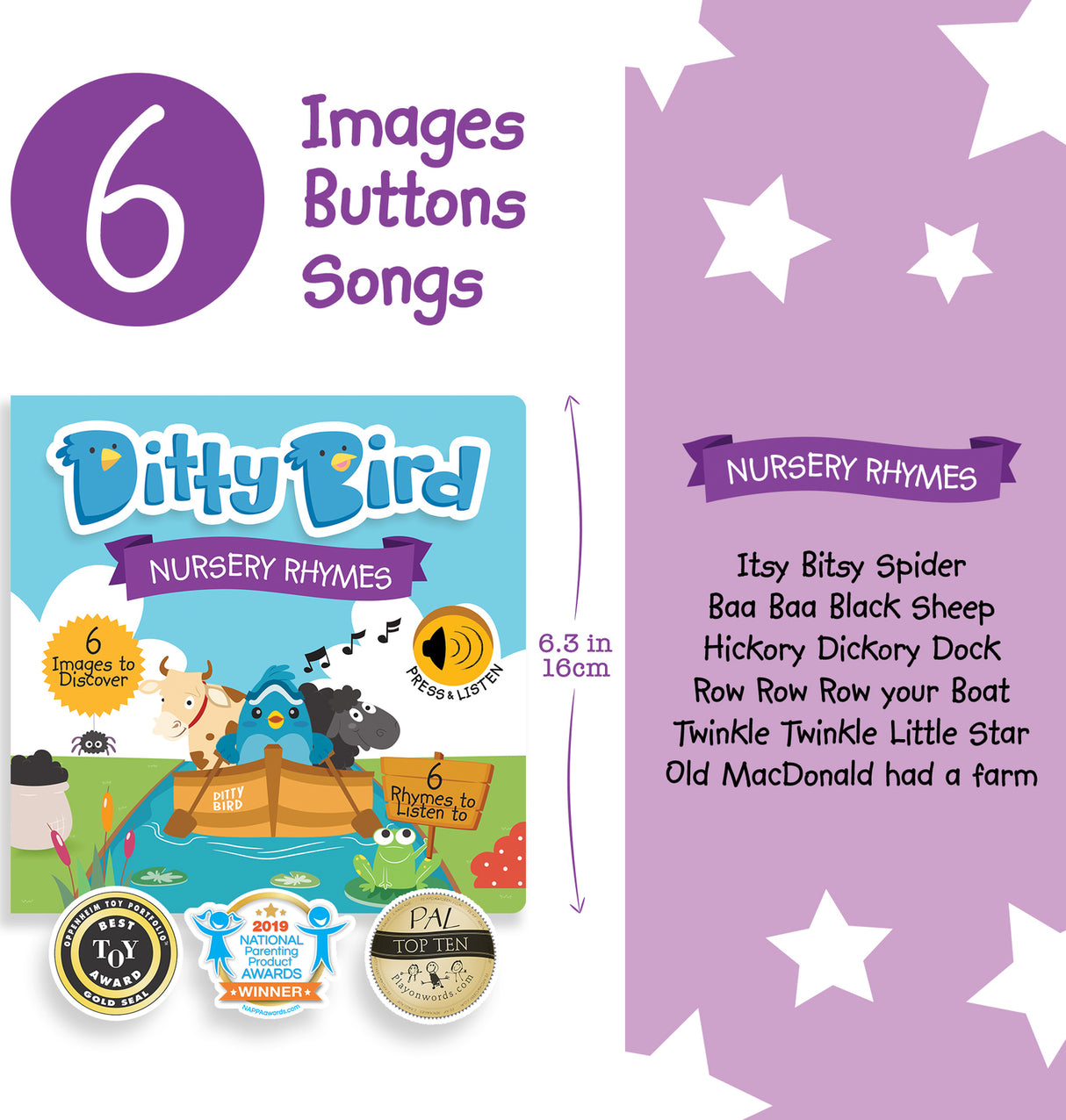 Ditty Bird Baby Sound Book: Nursery Rhymes