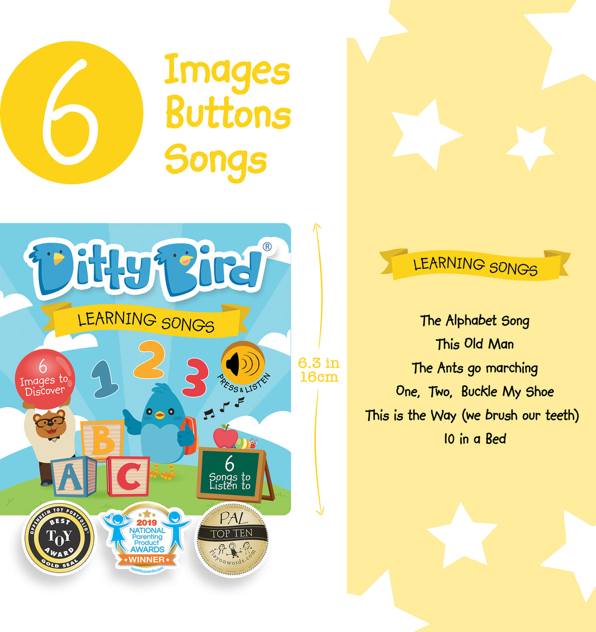 Ditty Bird Baby Sound Book: Learning Songs