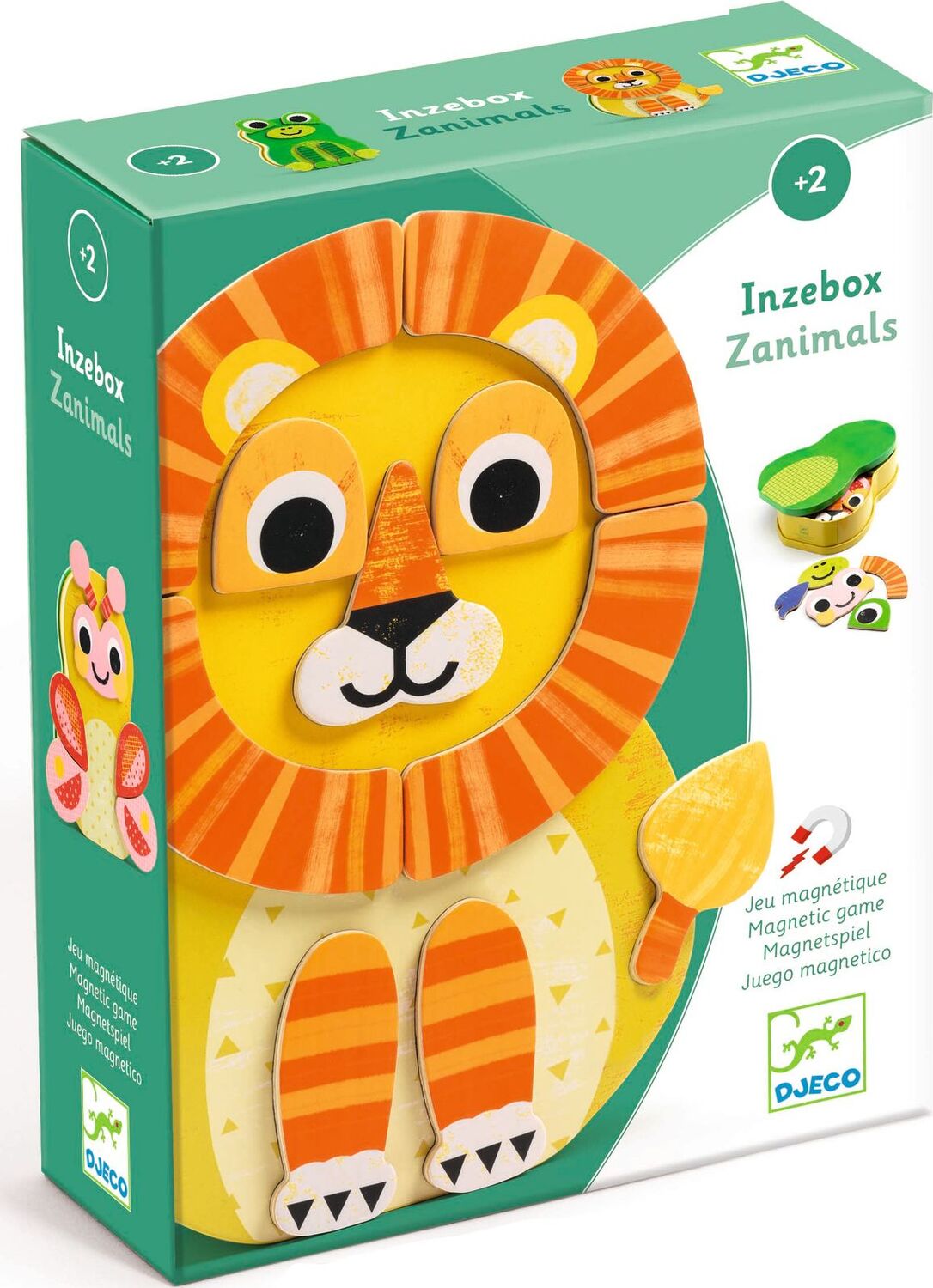 DJECO Zanimals InZeBox Wooden Magnets