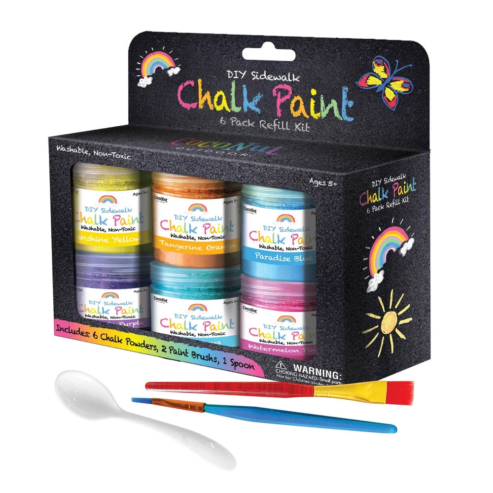 DIY Sidewalk Chalk Paint Refill 6 pack