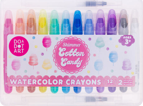 Cotton Candy Shimmer Watercolor Crayons