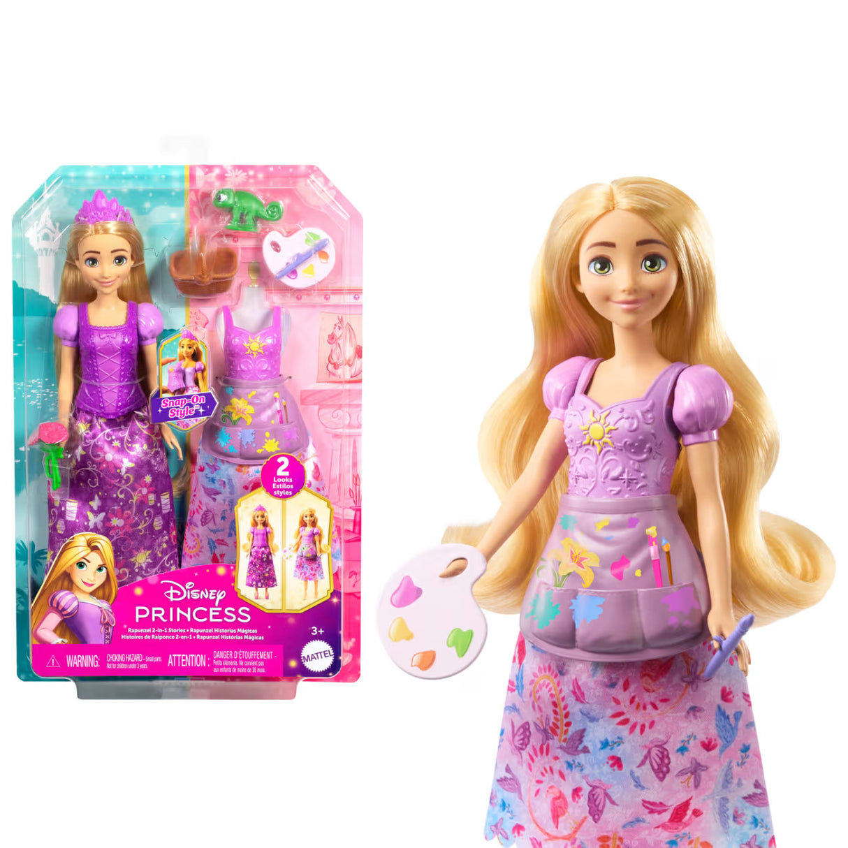 Disney Princess 2-in-1 Stories Rapunzel fashion doll