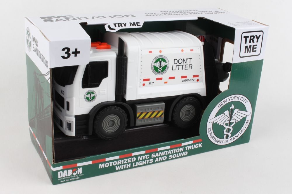 Ny Motorized Garbage Truck with Lights and Sound and Lifting Trash