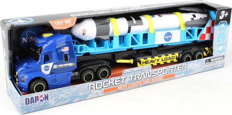 Space Adventure Rocket Transporter with Lights and Sound