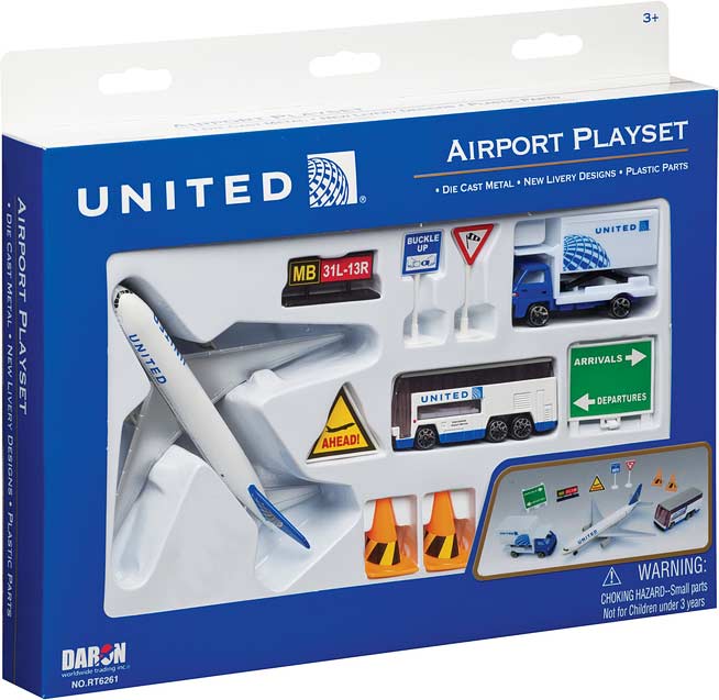 United Airlines Playset