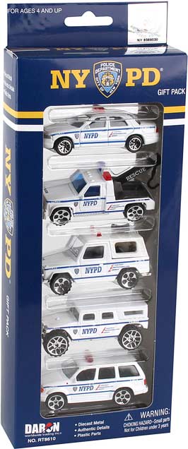 NYPD 5 Piece Vehicle Gift Set